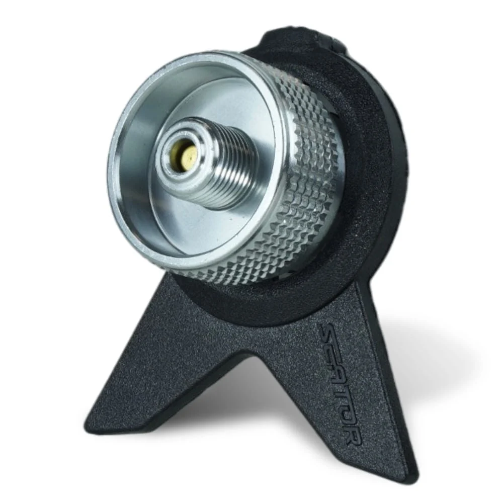 Adaptador para Campgás Compacto em Alumínio e Plástico com Controle Rotativo 5cm NTK