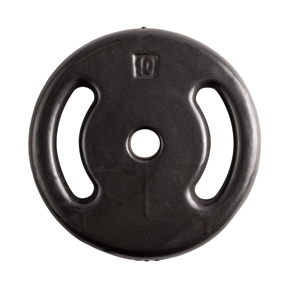 Anilha Emborrachada 10Kg Ferro Fundido PVC S26 Preto Acte