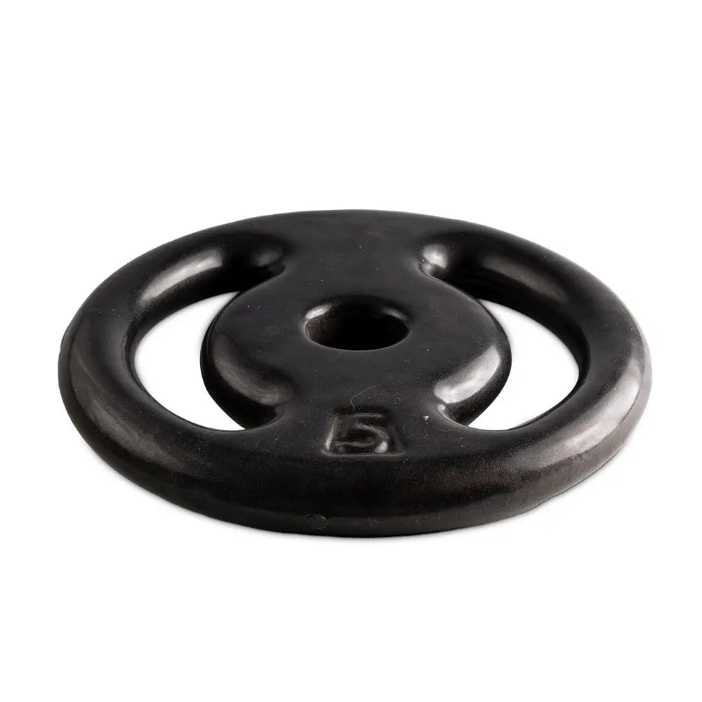 Anilha Emborrachada 5Kg Ferro Fundido PVC S25 Preto Acte