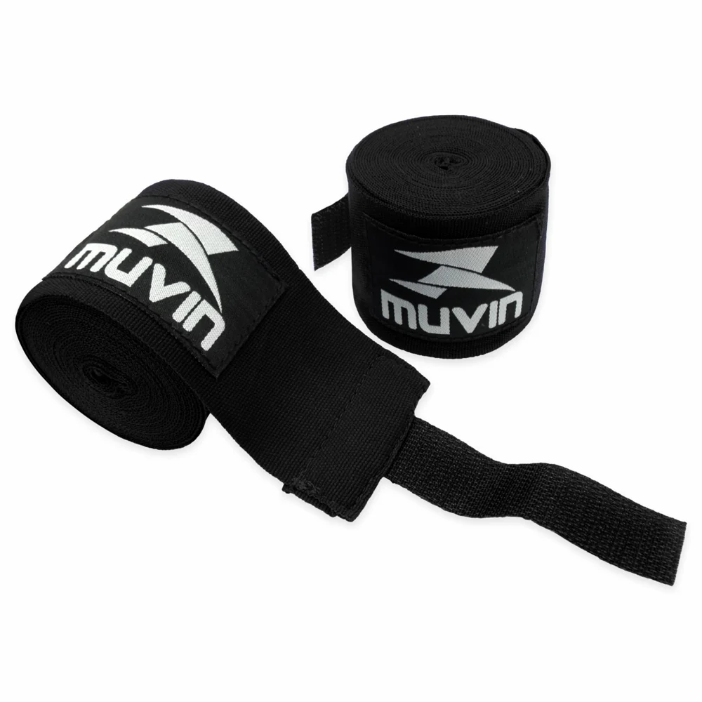 Bandagem Elástica Muvin para Lutas com Proteção de Punho e Mão – 3m Estilo Mexicano