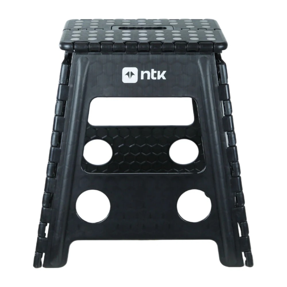 Banqueta Dobrável para Camping Step 2 Preto NTK
