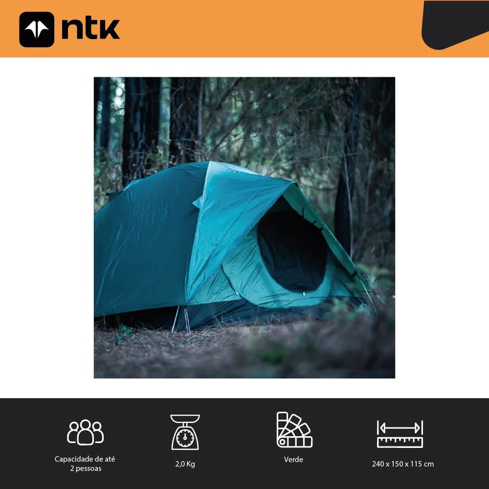 Barraca de Camping 1/2 Pessoas Takoma NTK 2000 mm