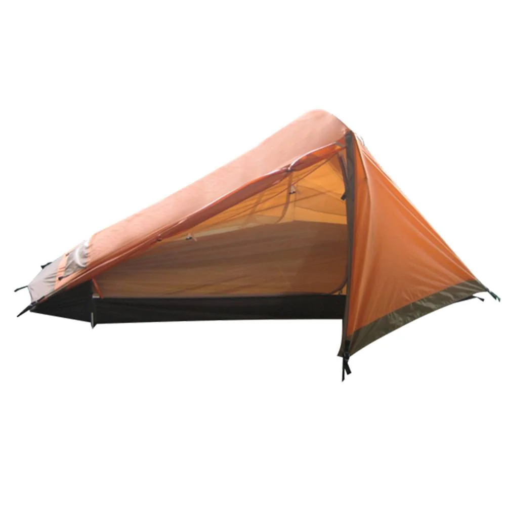 Barraca técnica para camping Everest 1 pessoa Guepardo com pequeno avancê lateral fechado e coluna d'água de 2000 mm