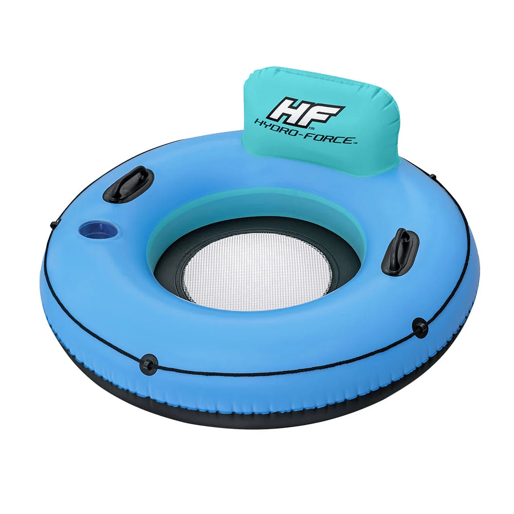 Boia Circular Bestway White Cap com Rede e Encosto 1 Pessoa 90kg