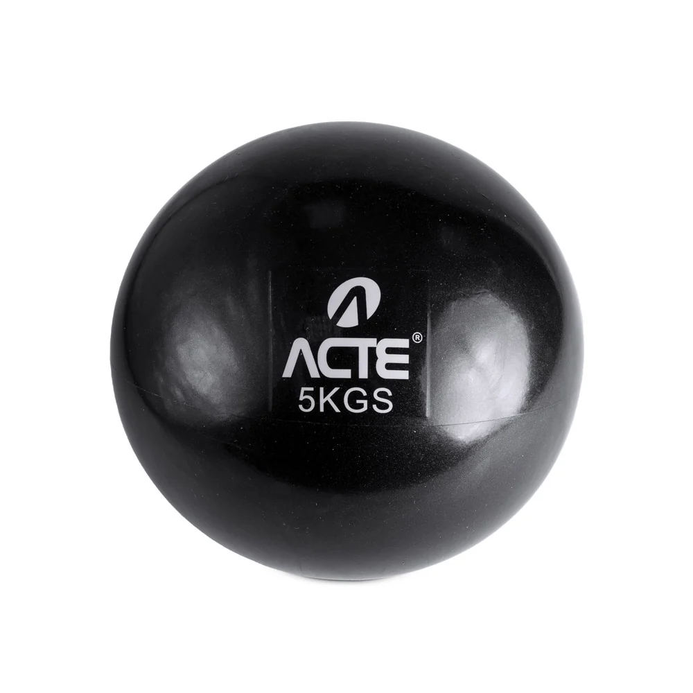 Bola Peso 5kg PVC Areia T175 Preta Acte