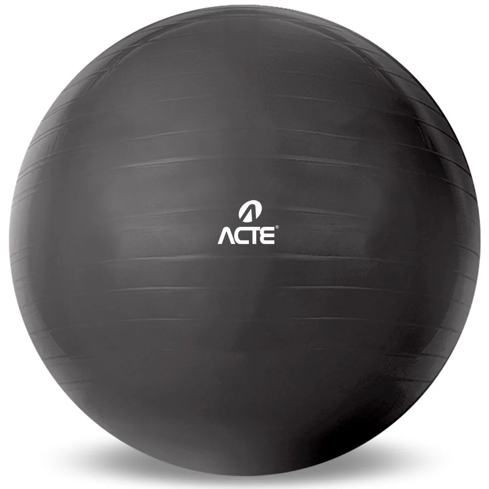 Bola Pilates 85 cm PVC Anti-Estouro T9-85 Preto Acte