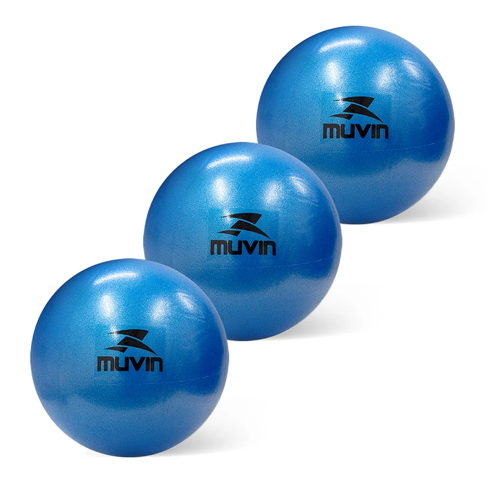 Bola de Pilates Overball - 25cm - Kit com 3