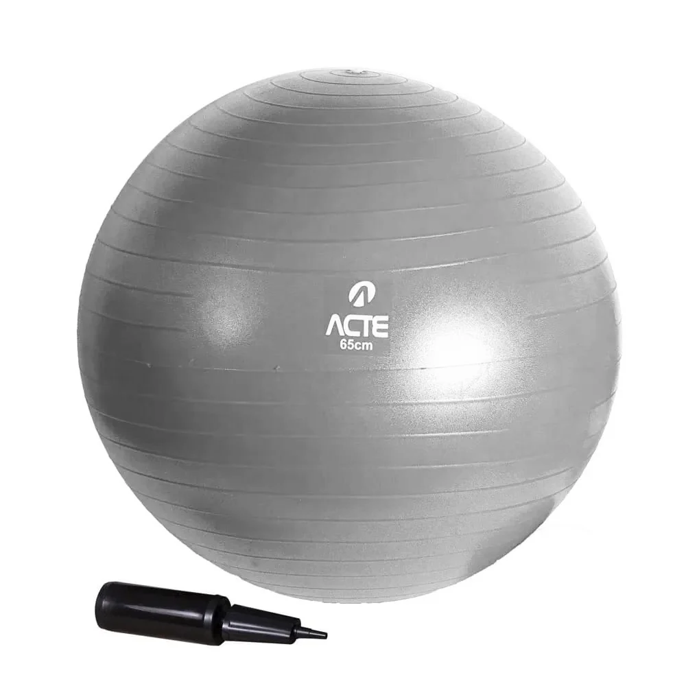 Bola de Pilates T9-C 65cm Cinza ACTE