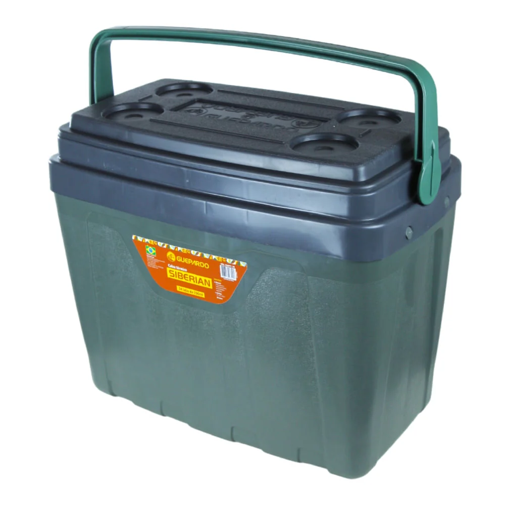 Caixa Térmica Cooler Siberian 25 Litros Guepardo Capacidade de 34 Latas