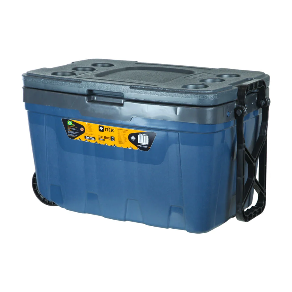 Caixa Térmica Ice Box Cooler de 54 Litros da NTK Capacidade de 74 Latas