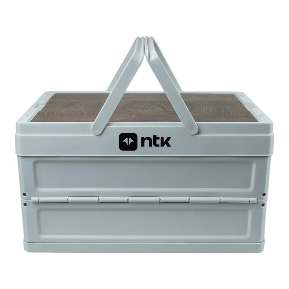 Caixa de Armazenamento Camp Boxx P Estrutura Compactável Espaçosa Branco NTK