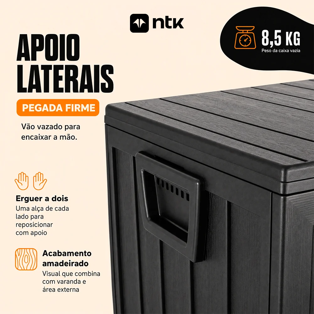 Caixa organizadora Robust 290L Preto NTK