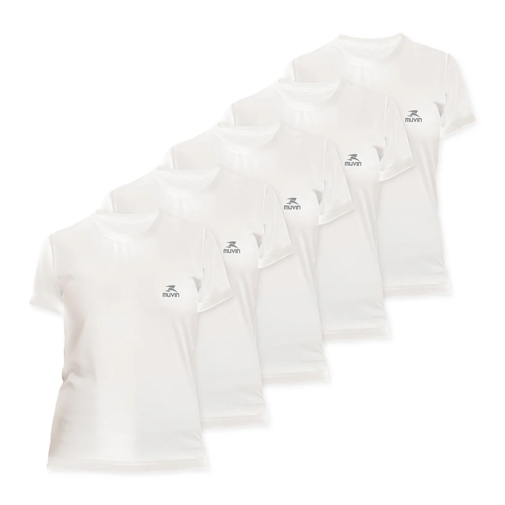 Camiseta Dry Basic SS FPS50 - Feminino - Kit com 5