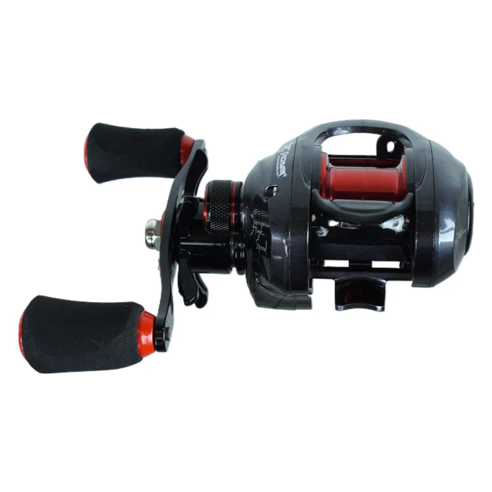 Carretilha Crossfire XH BC Reel de Esquerda, em Nylon e Alumínio 215g Preto Pioneer