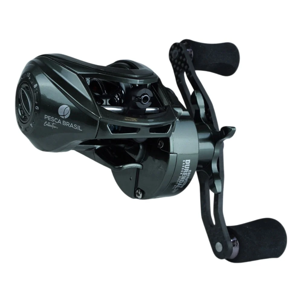 Carretilha Esquerda 7.2:1 Drag 5Kg Durendal Carbon Pesca Brasil