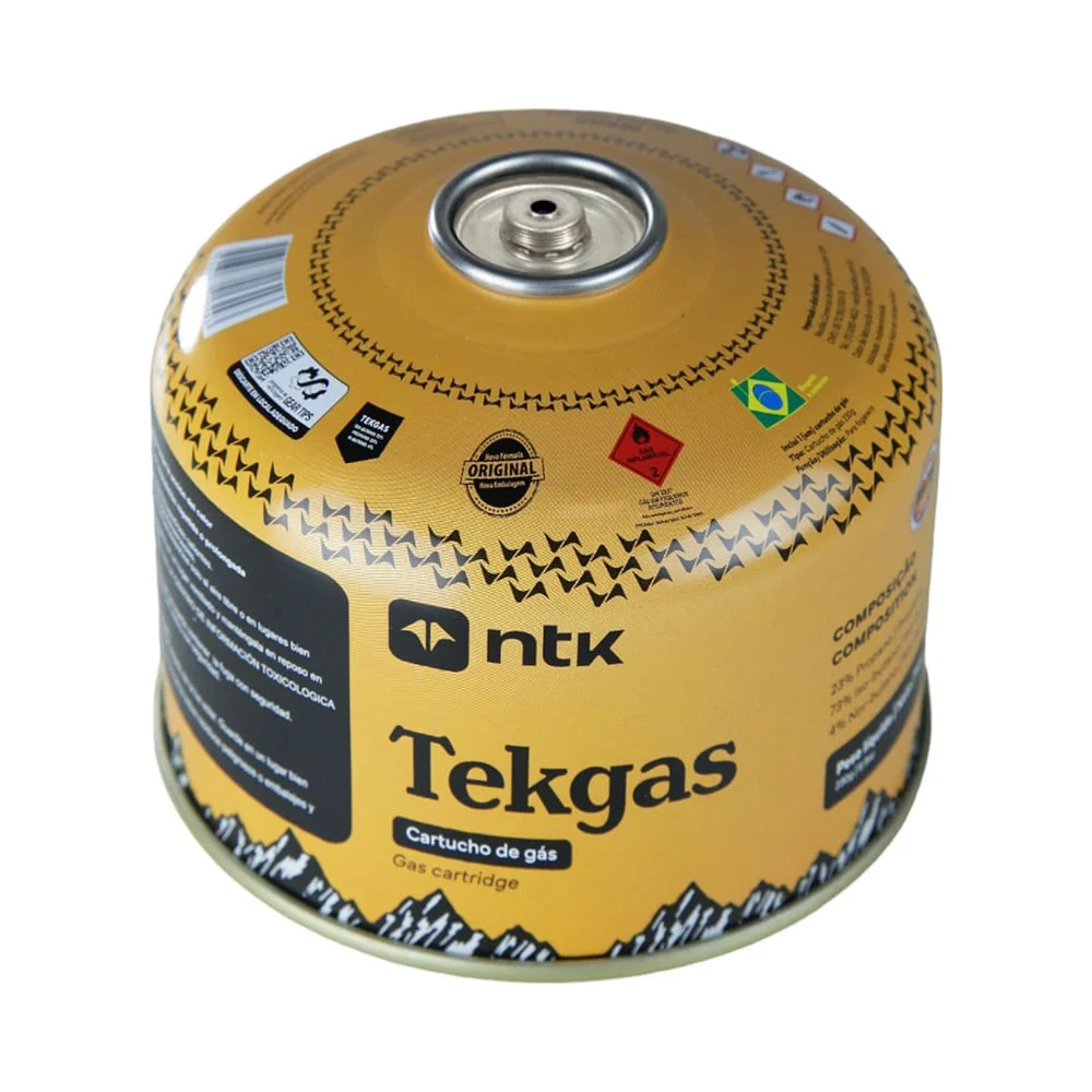Cartucho de Gás Tekgas para Fogareiro e Lampião (Caixa c/ 6 Unidades) NTK