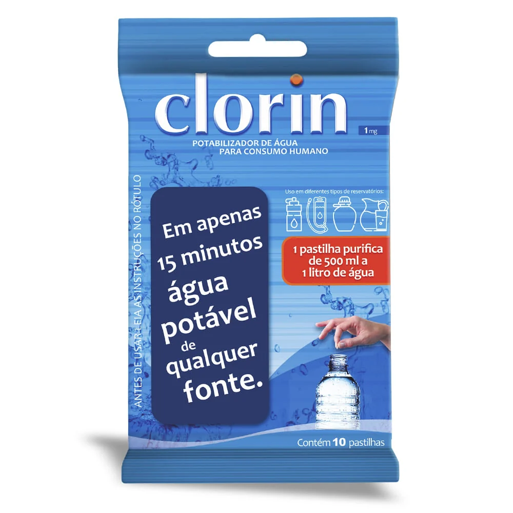 Clorin NTK 1 MG embalagem com 6 cartelas e 10 unidades cada