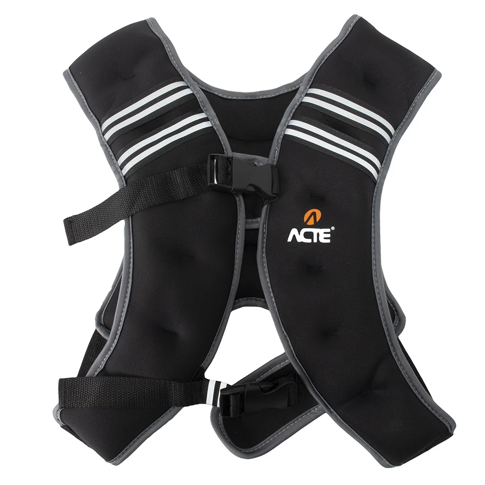 Colete Peso Neoprene 10kg T89, Musculação, Preto - Acte