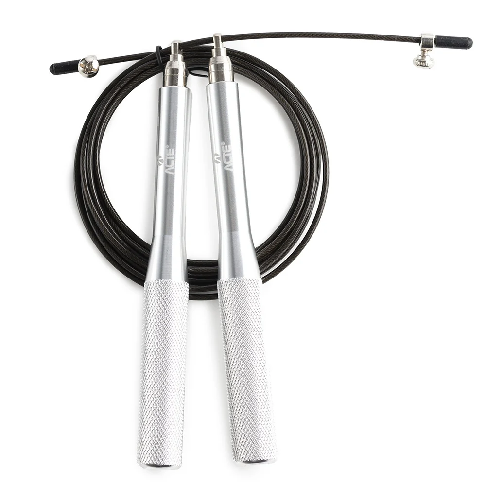 Corda De Pular Pro Speedy, Em Aço E Pvc, C/Rolamento Para Regulagem, 3 Mts, Ajustável, T167, Acte Sports