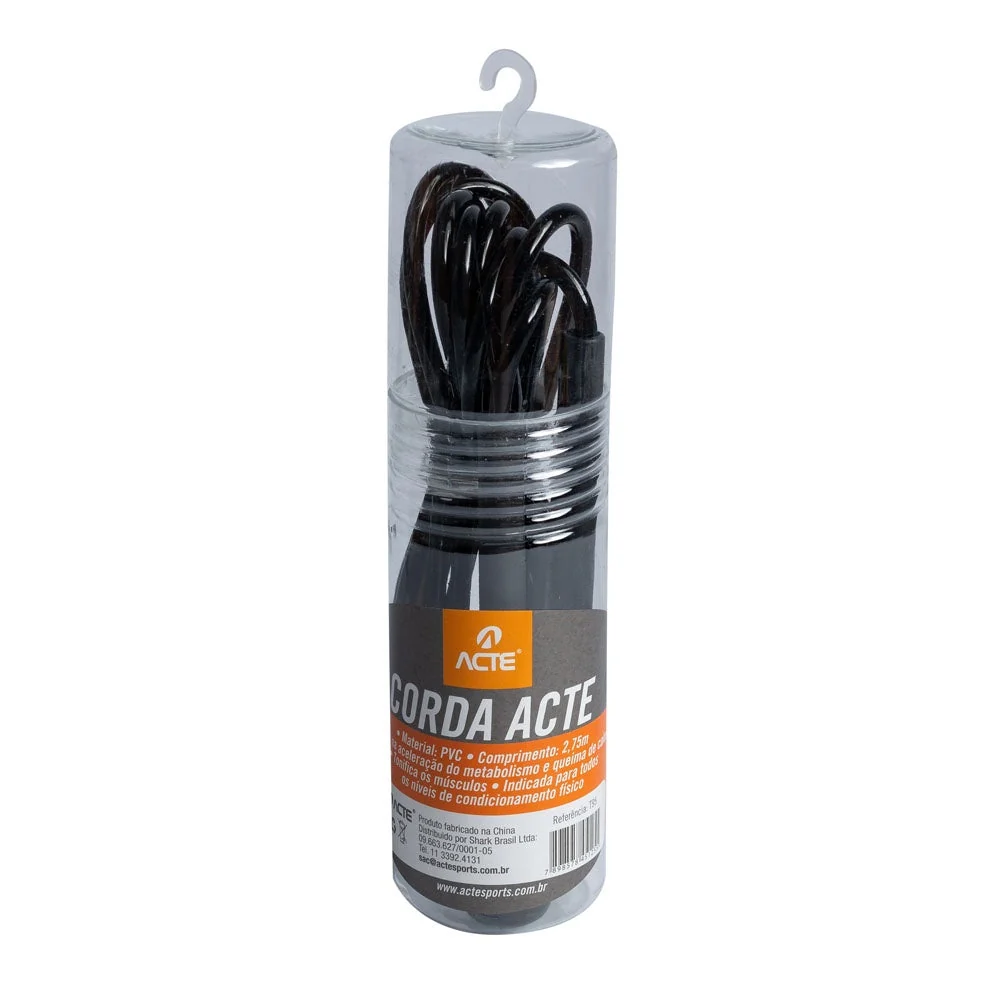 Corda de Pular Preta 2,75 m T95 Acte Sports