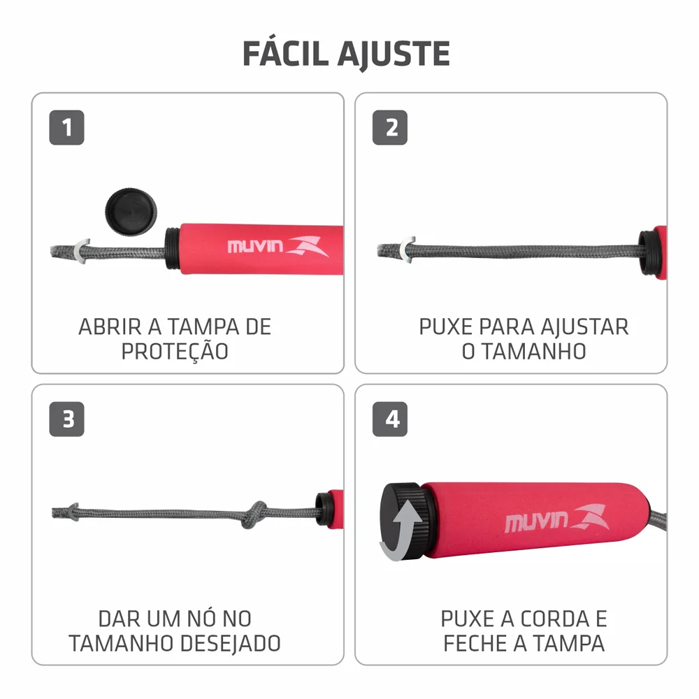 Corda de Pular de Poliéster Muvin