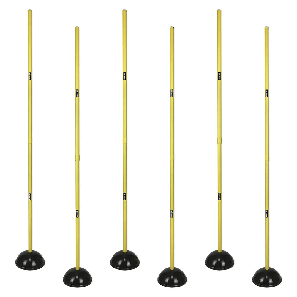 Estaca de Agilidade - Kit com 6 - Preto/Amarelo