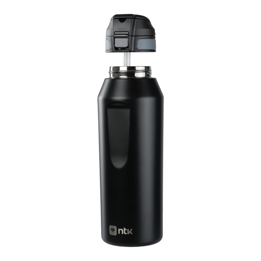 Garrafa Térmica Isomax Rocket 1L NTK em Aço Inox Conserva Bebidas 24h Geladas e 8h Quentes