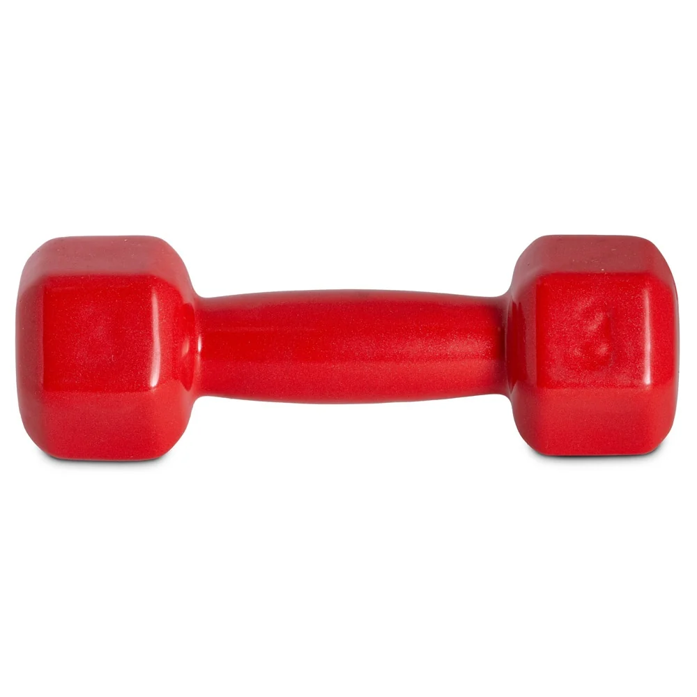 Halter Sextavado Emborrachado 3kg Ferro S58 Vermelho Acte
