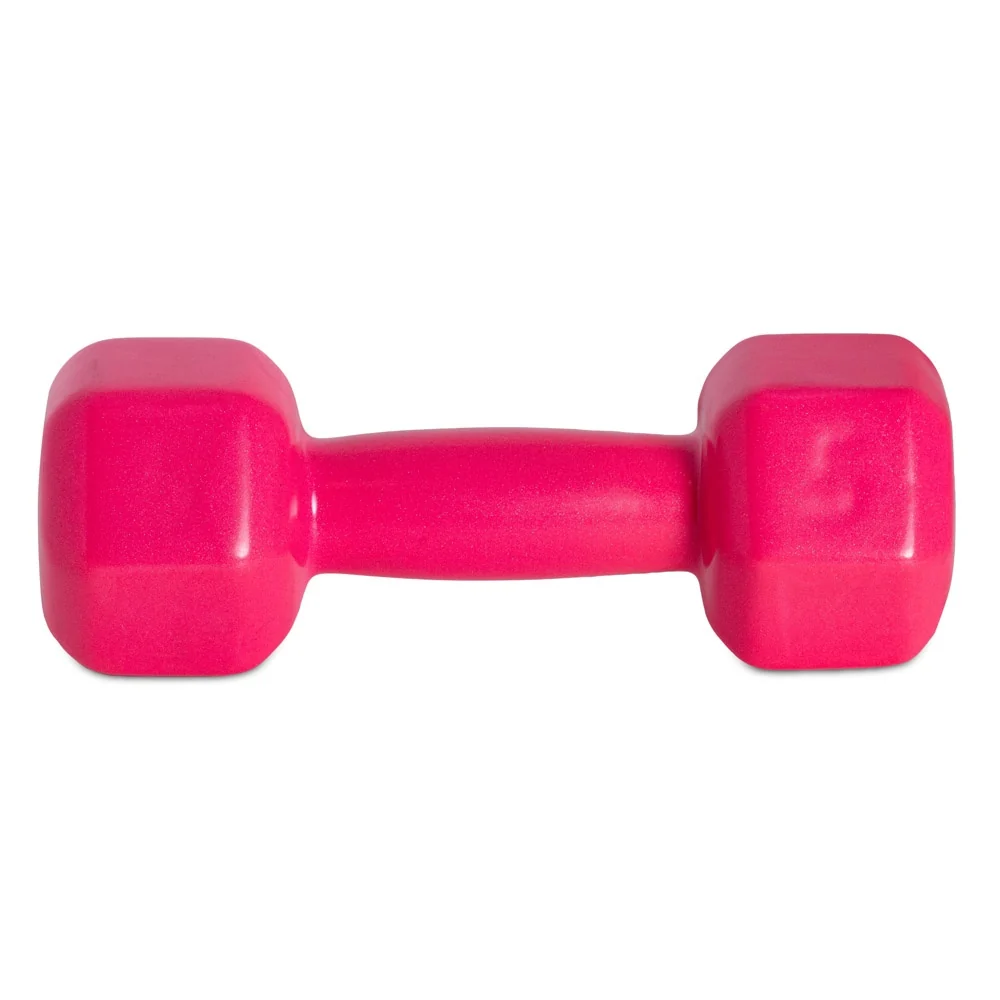 Halter Sextavado Emborrachado 5Kg Ferro PVC Rosa S60-R Acte