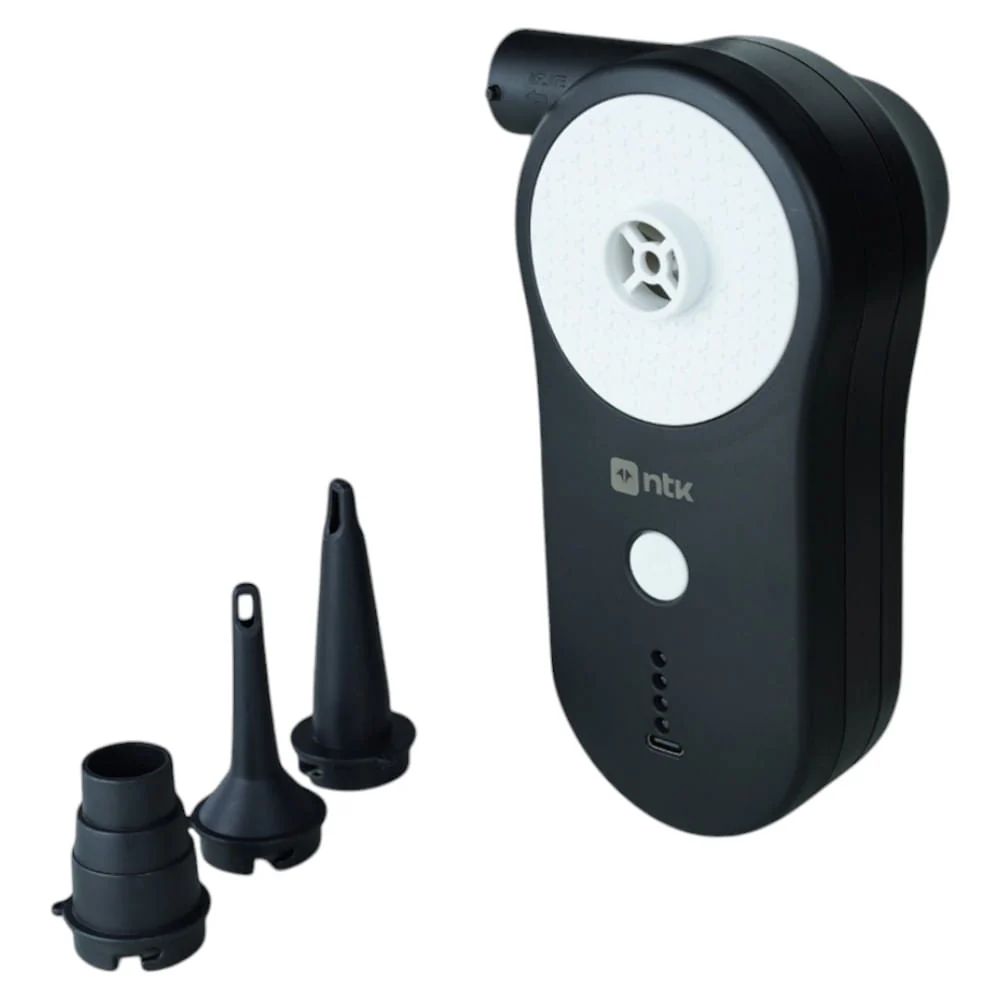 Inflador Recarregável USB Portátil em Plástico ABS Compacto NTK