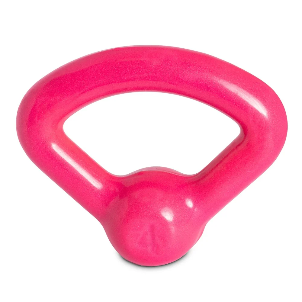 Kettlebell Emborrachado 4Kg Rosa Acte Sports