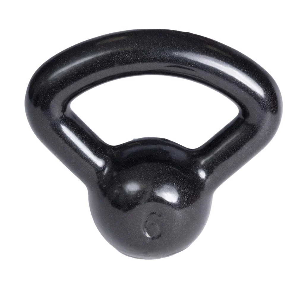 Kettlebell Emborrachado Preto 6Kg S12 Acte Sports