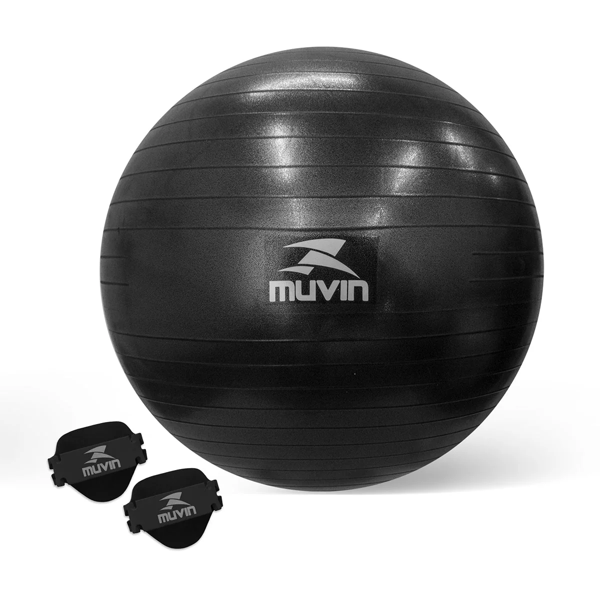 Kit Bola de Pilates - 55cm + Luvas Musculação em EVA