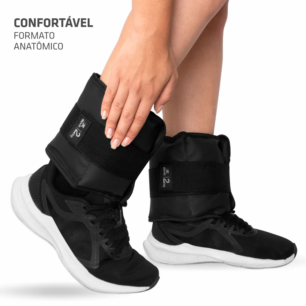 Kit Colchonete de Espuma D50 + Corda de Pular + Caneleira de Peso 2kg + Kit Mini Band 3 Tensões