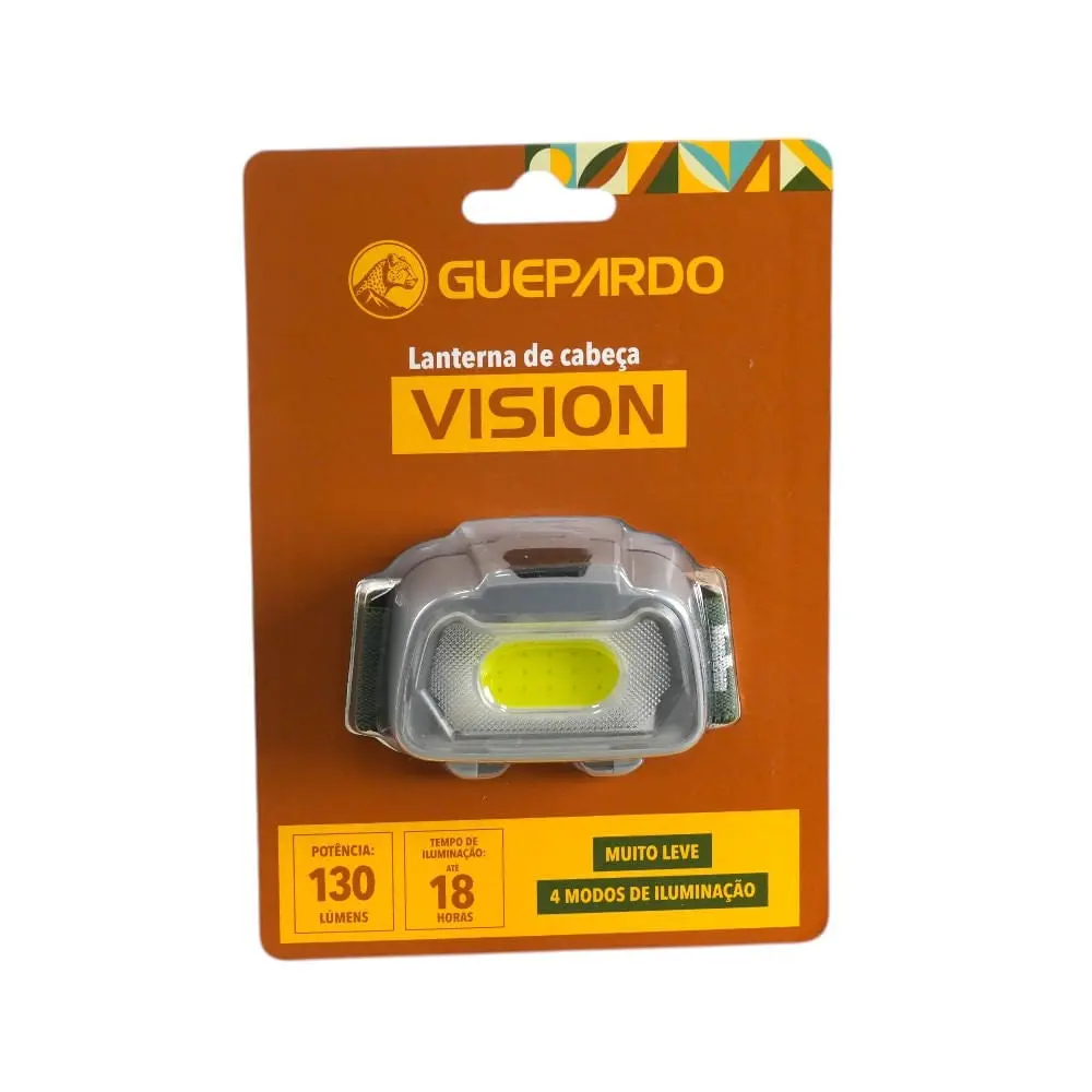 Lanterna de Cabeça Guepardo Vision – Compacta, Leve e Potente