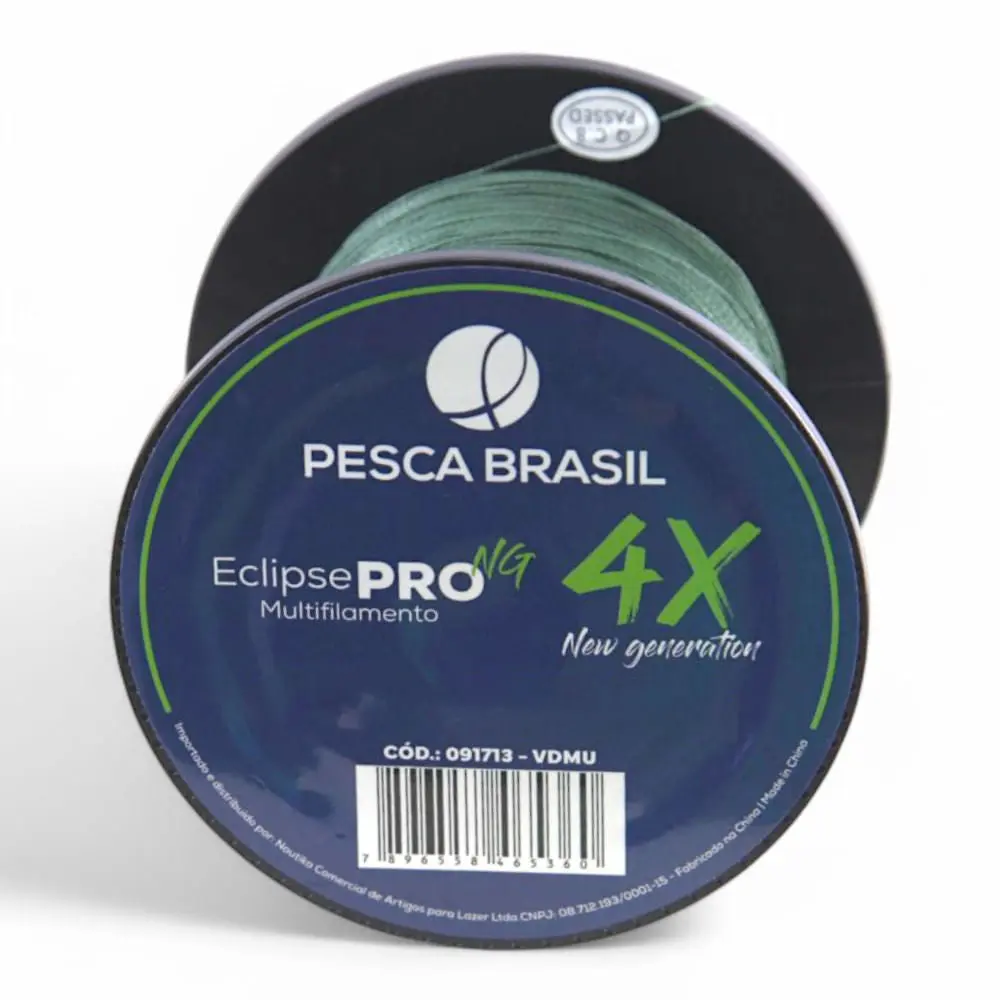 Linha de Pesca 500m Multi Eclipse Pro 4X NG Pesca Brasil 0,45mm Multifilamento