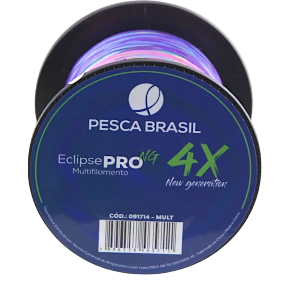 Linha de pesca 500m Linha Multi Eclipse Pro 4X NG Pesca Brasil 0,18 mm