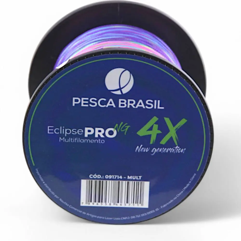 Linha de pesca 500m Linha Multi Eclipse Pro 4X NG Pesca Brasil 0,18 mm