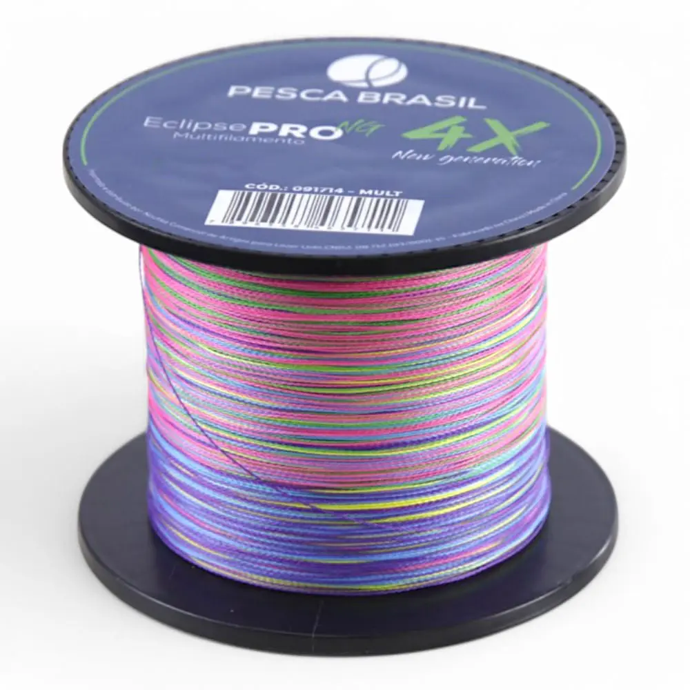 Linha de pesca 500m Linha Multi Eclipse Pro 4X NG Pesca Brasil 0,18 mm