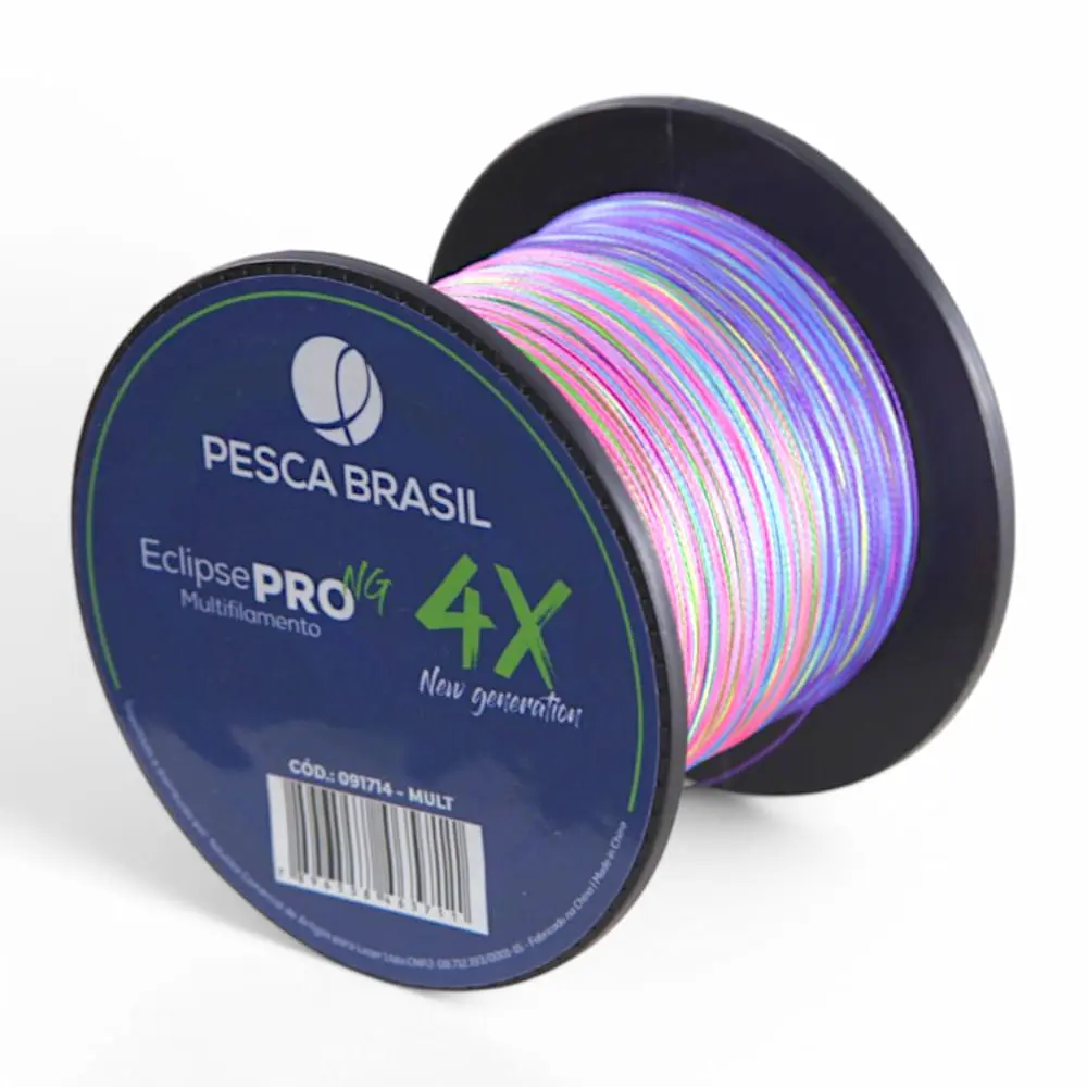 Linha de pesca 500m Linha Multi Eclipse Pro 4X NG Pesca Brasil 0,18 mm