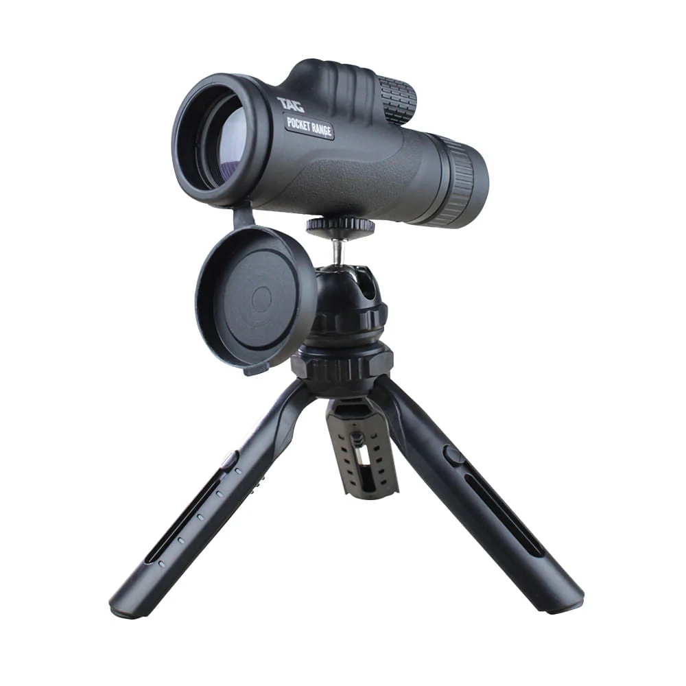 Luneta de Espotagem TAG Pocket Range 10–30x42 com Tripé e Suporte para Celular