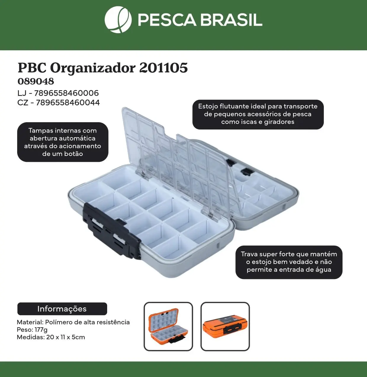 Maleta Organizadora 201105 Pesca Brasil