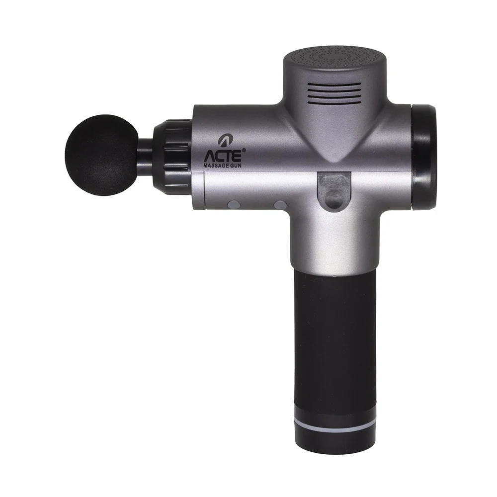 Massageador Gun Sem Fio R16-P, Elétrico, Fisioterapia e Relaxamento, Preto - Acte
