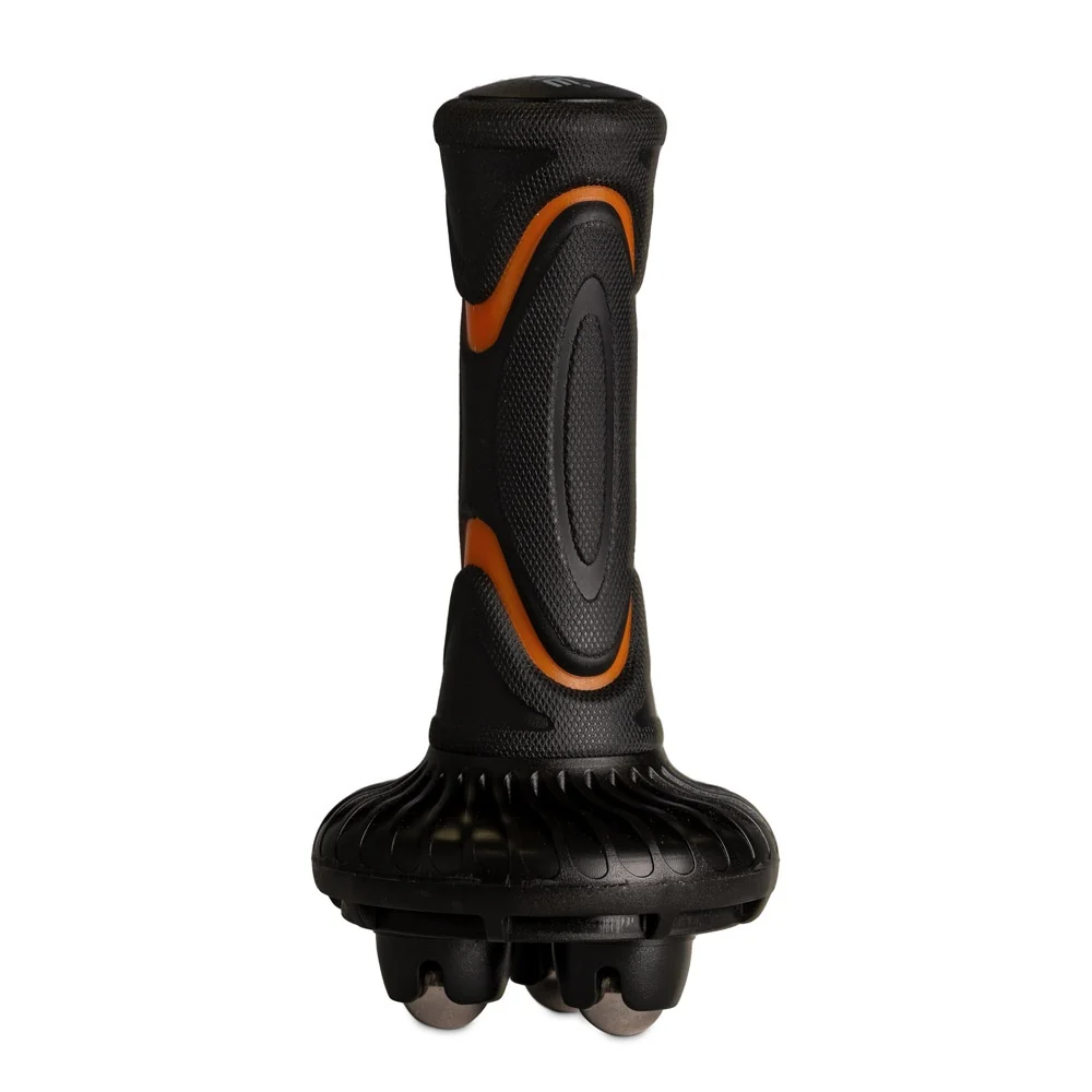 Massageador Roller Com Esferas, Preto e Laranja, T221, Acte Sports