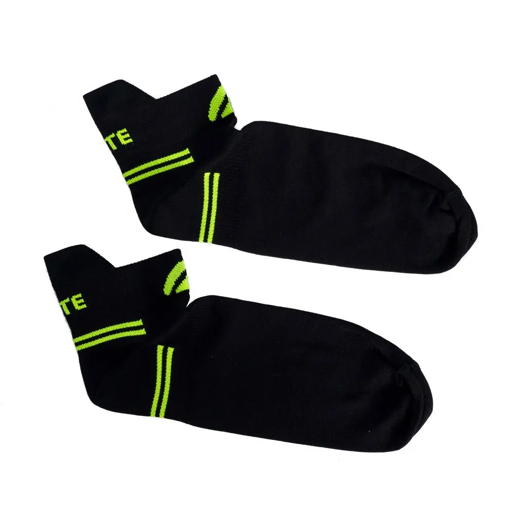 Meia de Corrida Cano Curto 39-43 F14-PV Preto e Verde Acte