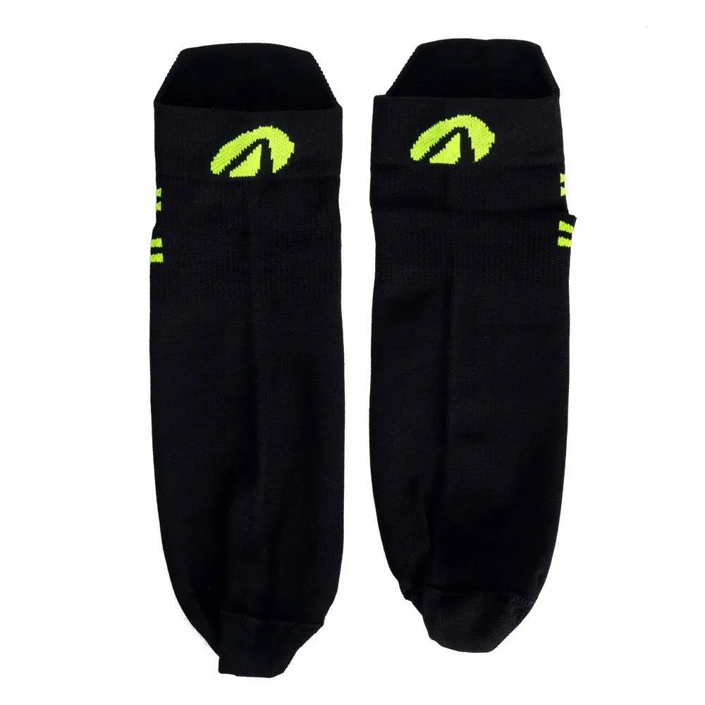 Meia de Corrida Cano Curto 39-43 F14-PV Preto e Verde Acte