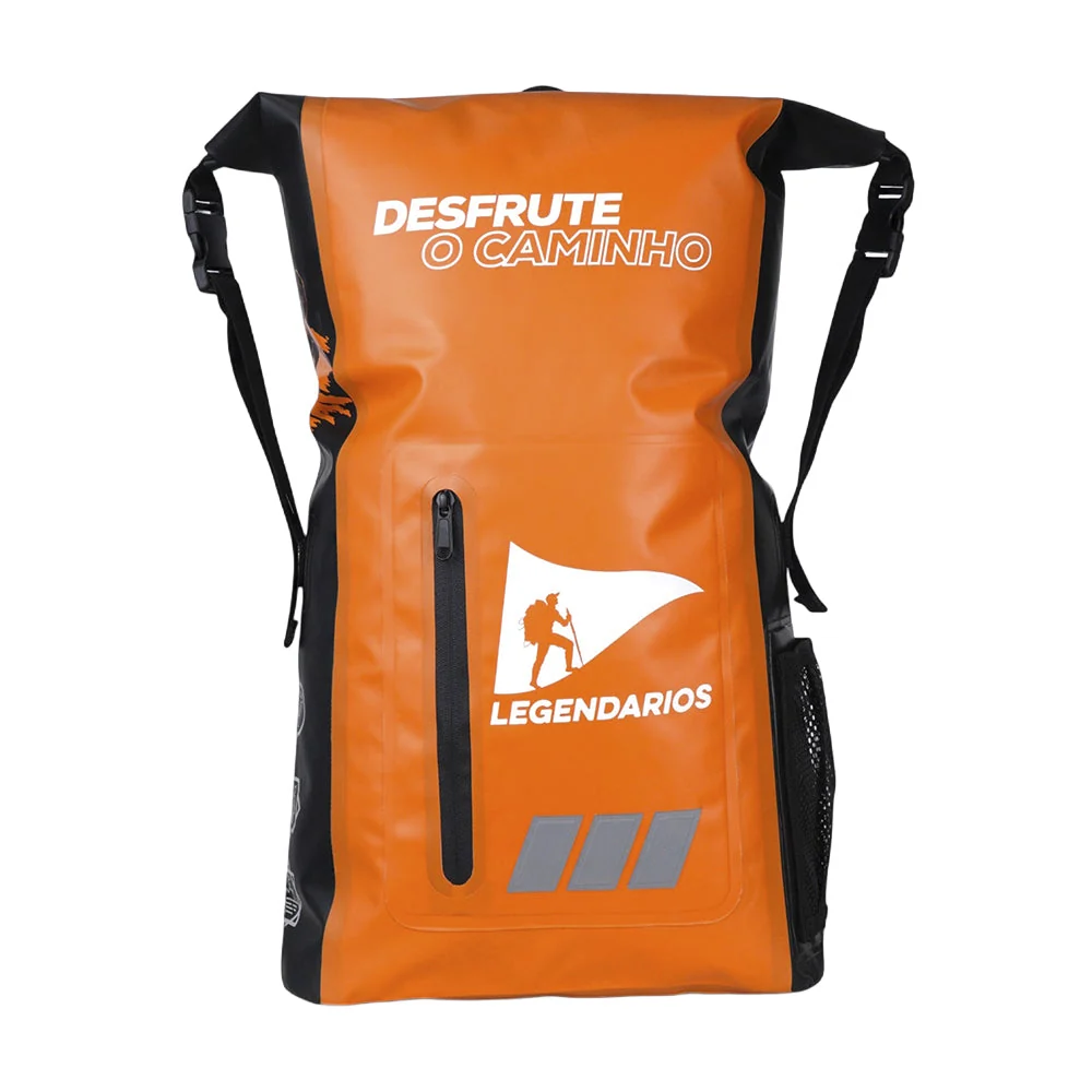 Mochila Estanque Legendários Duffle BKP 25 Litros Laranja: Bolsa Impermeável em PVC 500D Tarpaulin, Tecnologia Super Dry contra Água e Areia, Ideal para Pesca, Caiaque, Trilhas e Dias de Chuva