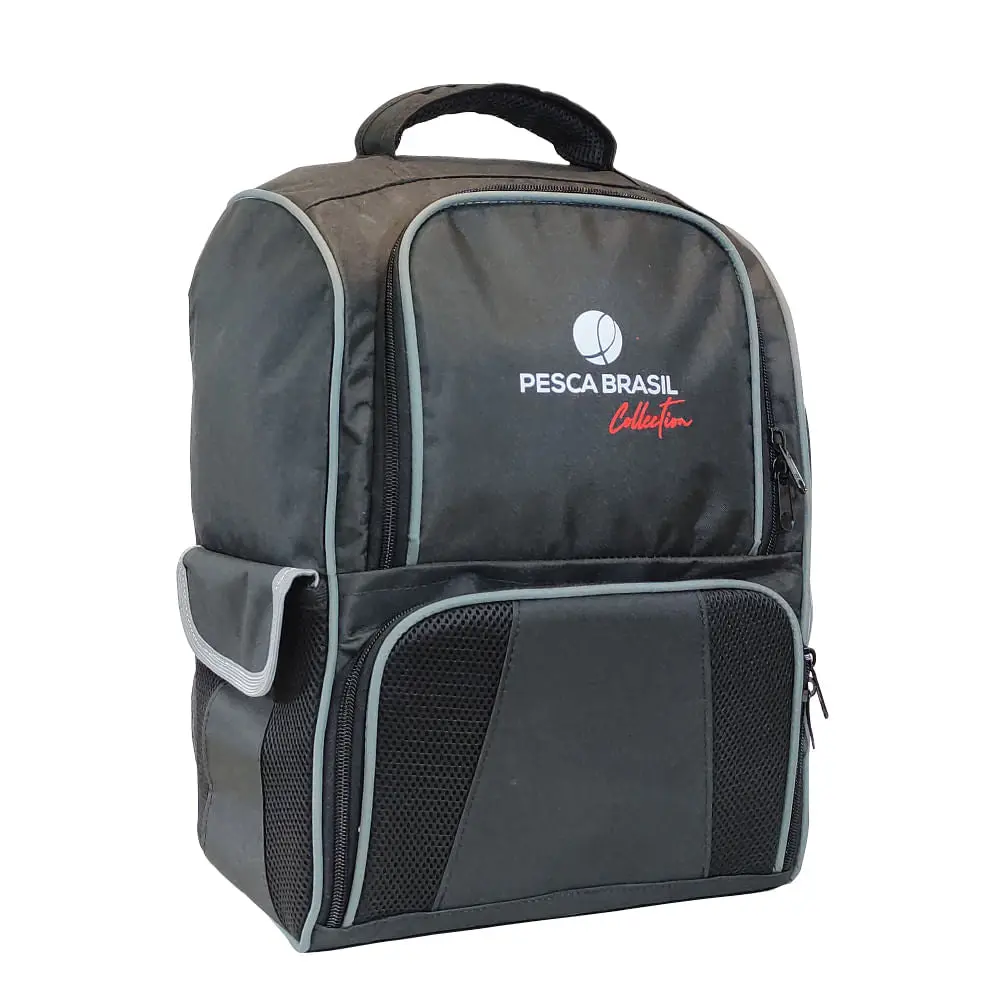 Mochila de pesca Fishing Bag de 30 litros e 3 estojos Pesca Brasil
