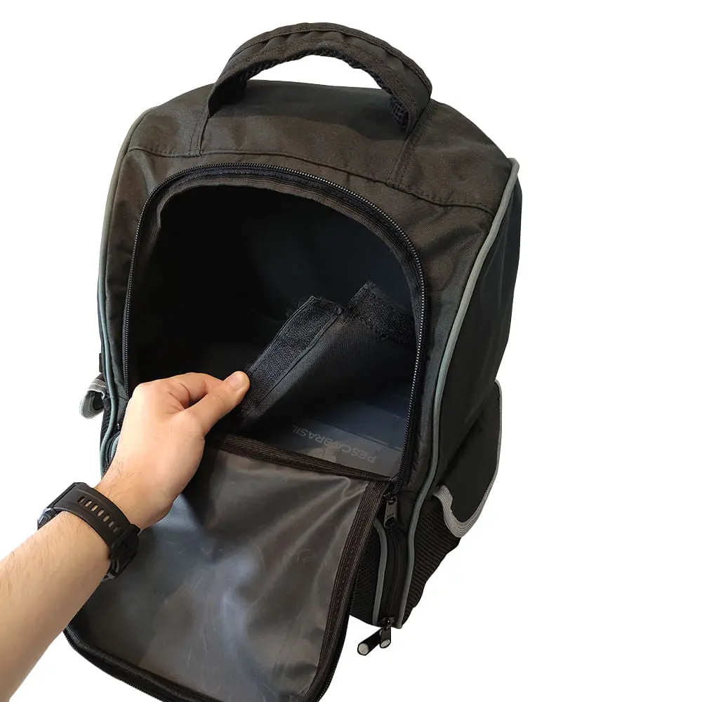 Mochila de pesca Fishing Bag de 30 litros e 3 estojos Pesca Brasil