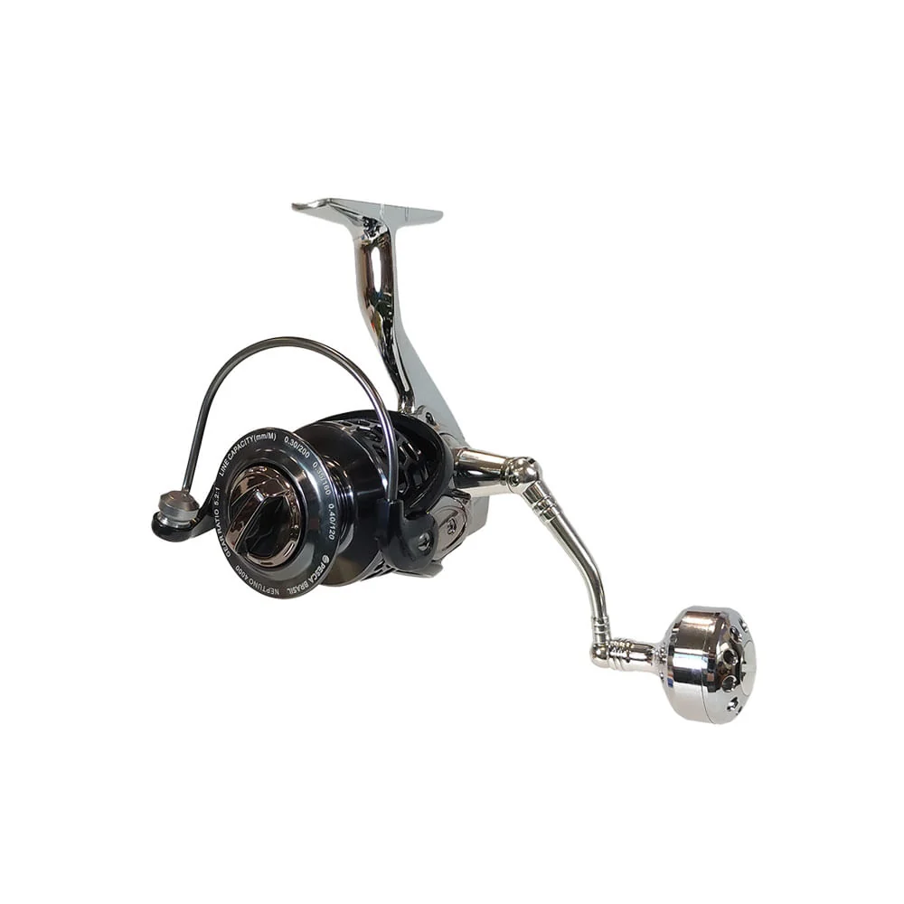 Molinete 6 Rolamentos 5+1 Reverse Neptuno 2000 Pesca Brasil
